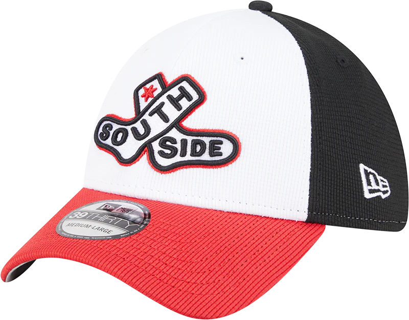 Chicago White Sox New Era 2025 City Connect Batting Practice 39THIRTY Flex Hat - White/Red