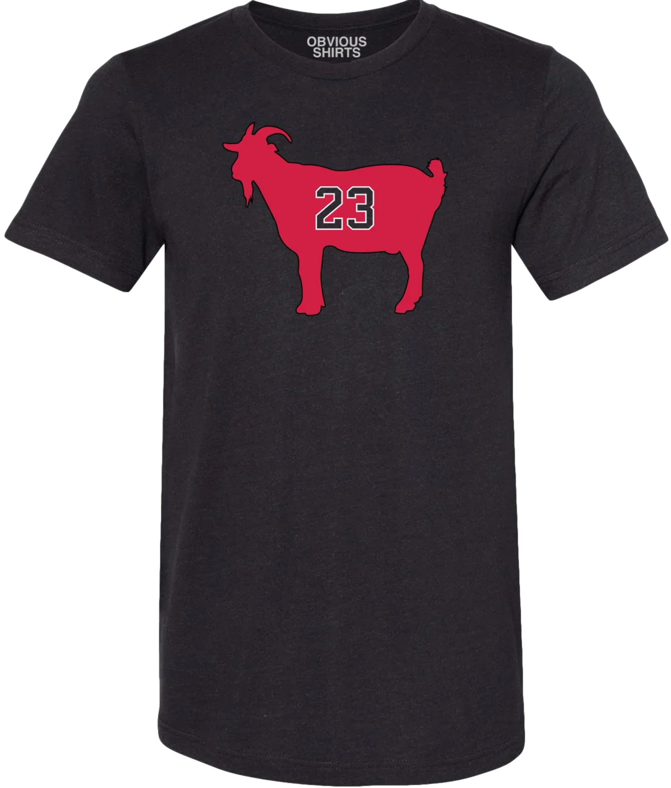 Men's Jordan Goat 23 Chicago Bulls Obvious Shirts Black Tee