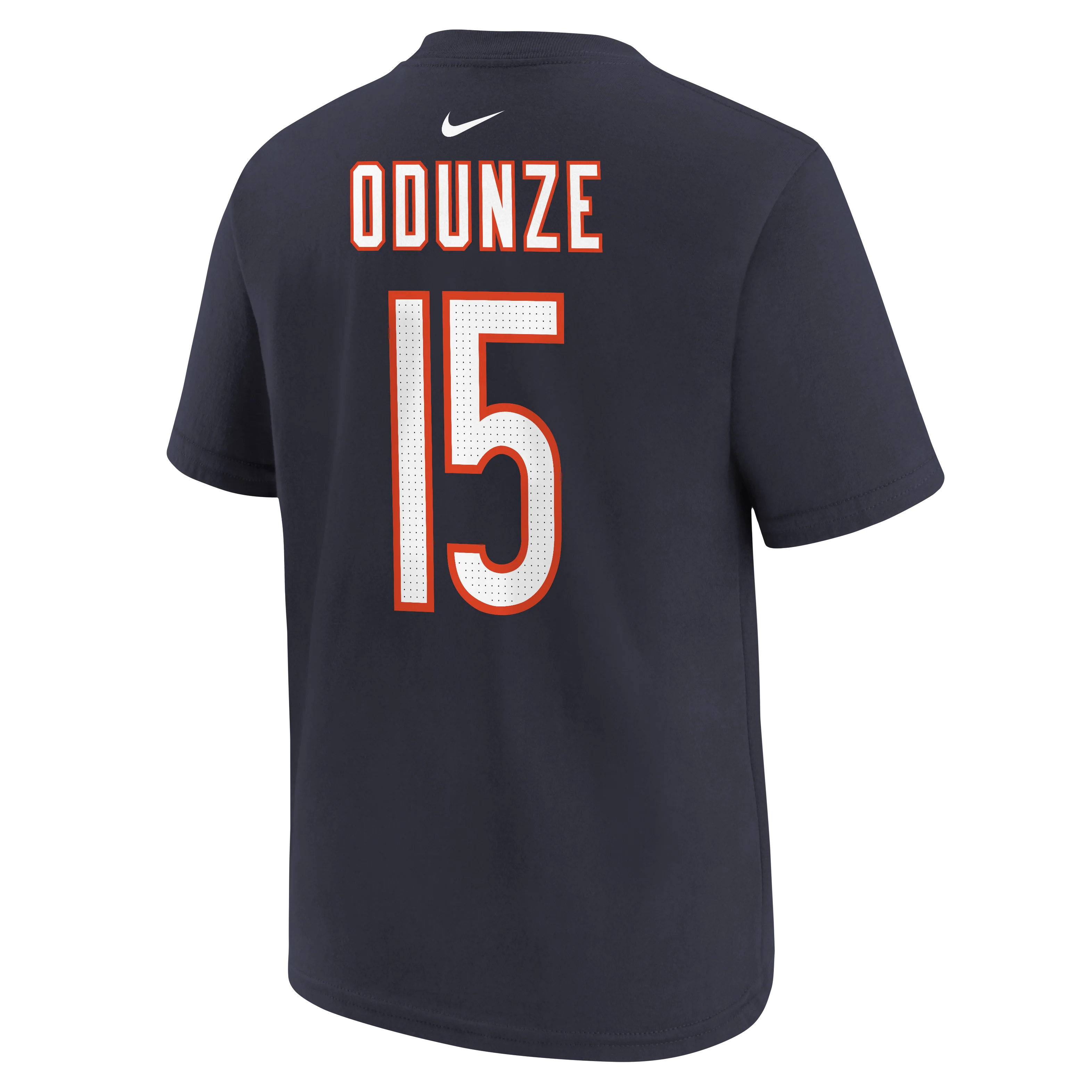 Youth Rome Odunze Chicago Bears Nike Navy FUSE Name & Number T-Shirt