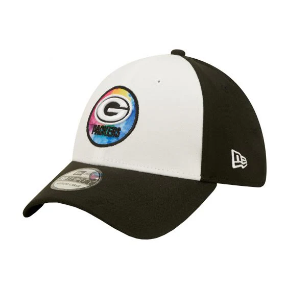 Men's Green Bay Packers New Era Crucial Catch 2022 NFL Coaches Sideline White/Black 39THIRTY Flex Hat