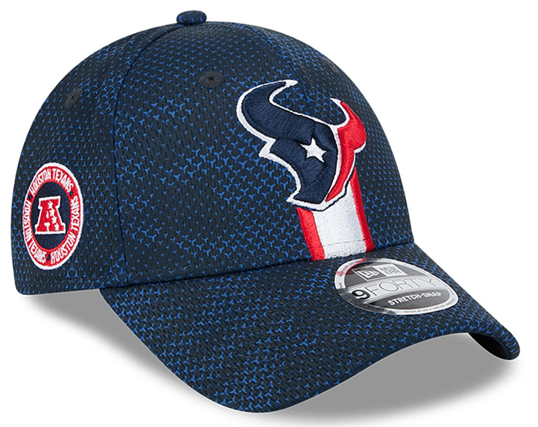 Men's Houston Texans New Era 2024 Sideline Navy 9FORTY Adjustable Hat