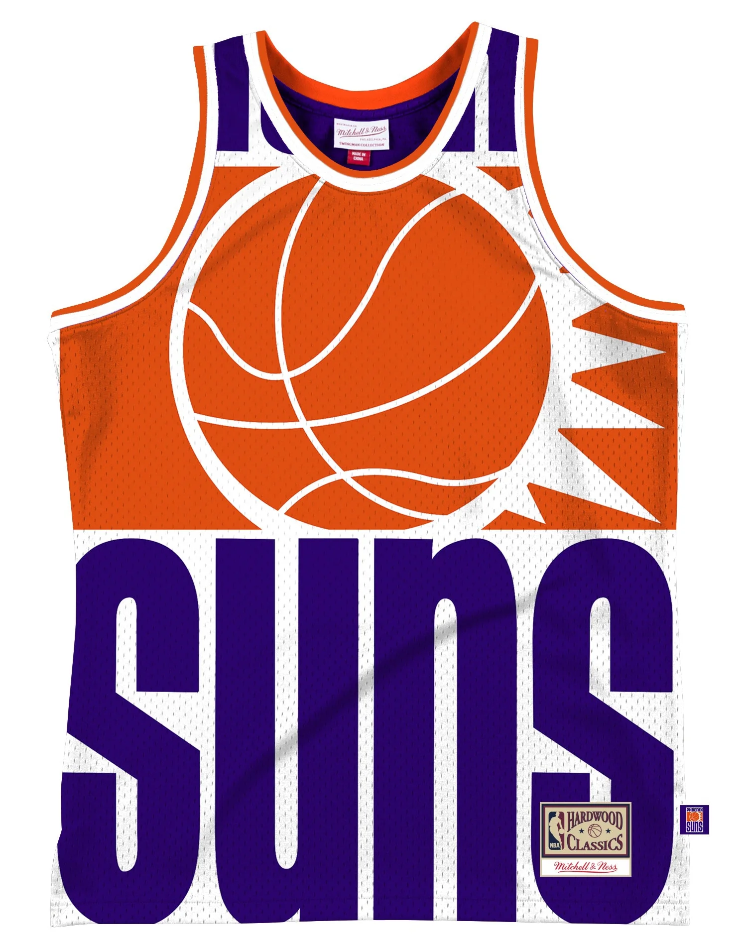 Men's Phoenix Suns Mitchell & Ness Purple Hardwood Classics Blown Out Fashion Jersey