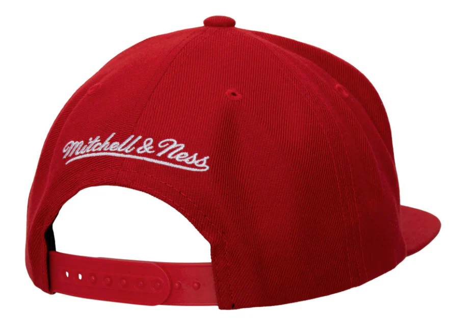 Men's Miami Heat Mitchell & Ness HWC Ground 2.0 Snapback Hat-Red
