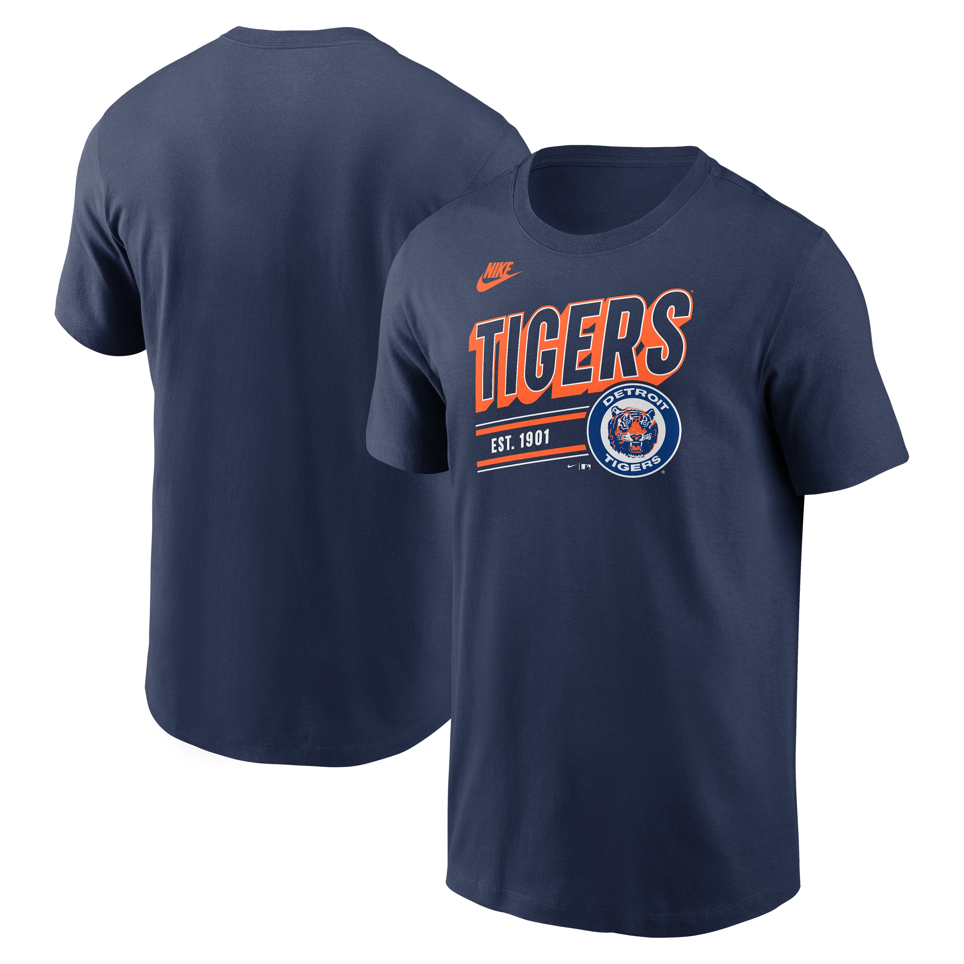 Men's Detroit Tigers Nike Navy Cooperstown Retro T-Shirt