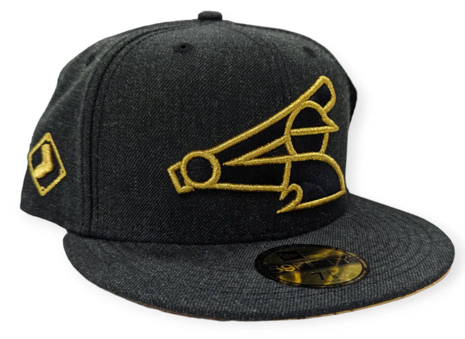 Chicago White Sox New Era Heather Black/Gold 59FIFTY Fitted Hat