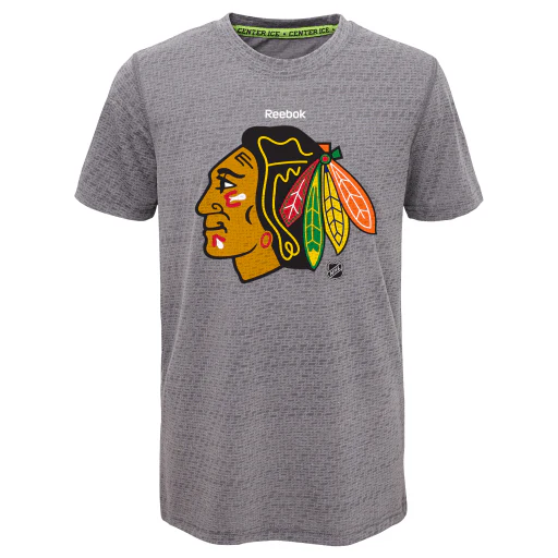 Youth Chicago Blackhawks TNT Fashion Center Ice Speedwick Tee By Reebok