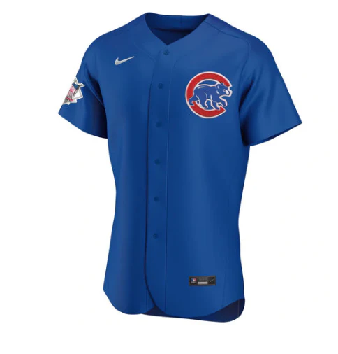 Chicago Cubs Royal Blue Authentic Alternate Jersey by Nike