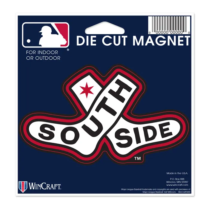 Chicago White Sox City Connect 4.5X6 Die Cut Magnet By Wincraft