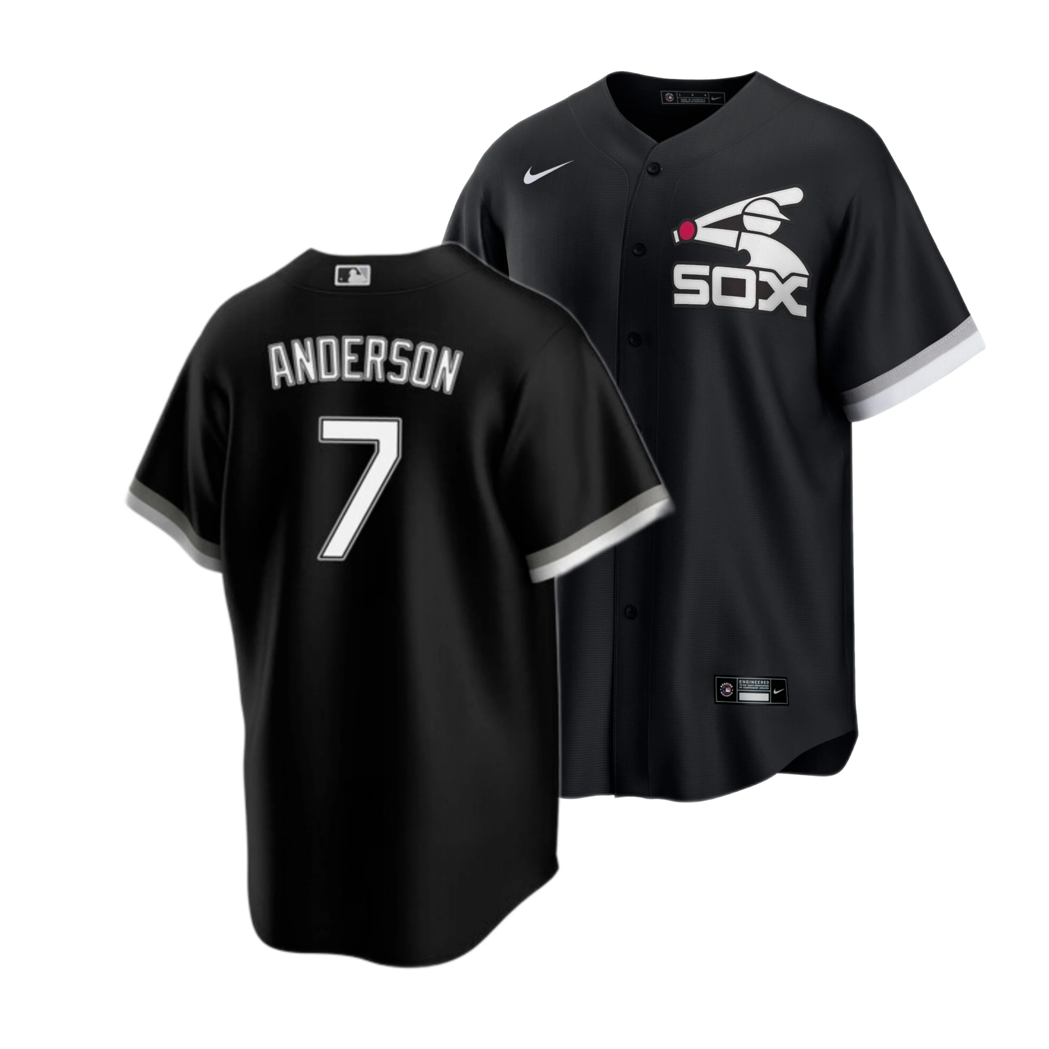 Men's Tim Anderson Chicago White Sox NIKE Black Alternate Spring Training Premium Replica Jersey