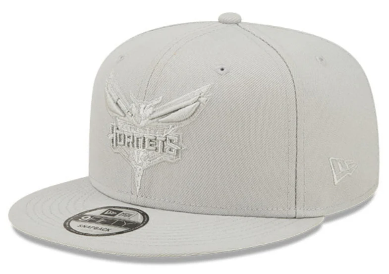 Men's Charlotte Hornets New Era Silver Color Pack 9FIFTY Snapback Hat