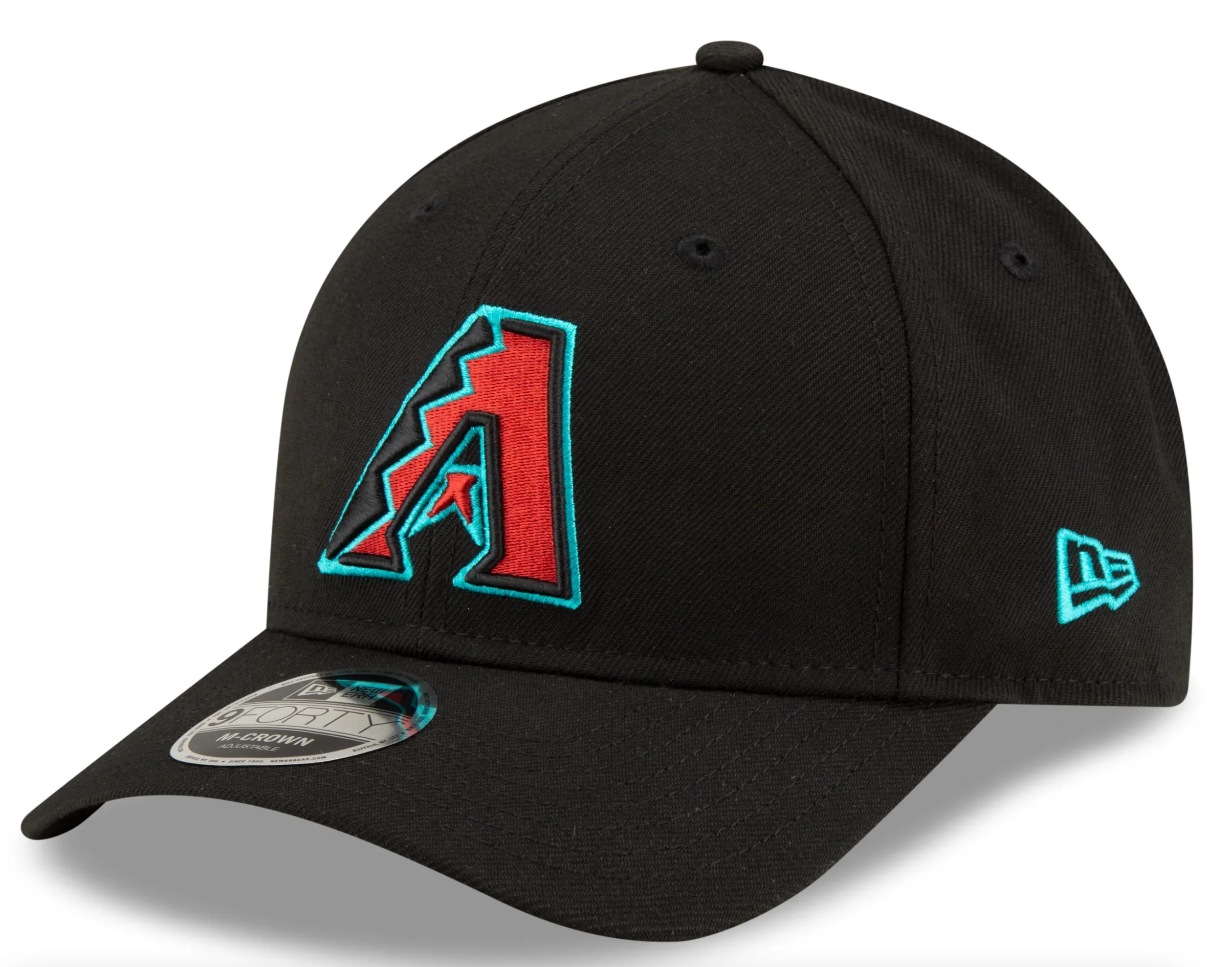Arizona Diamondbacks Black Alternate New Era Player Replica M-Crown 9FORTY Adjustable Hat