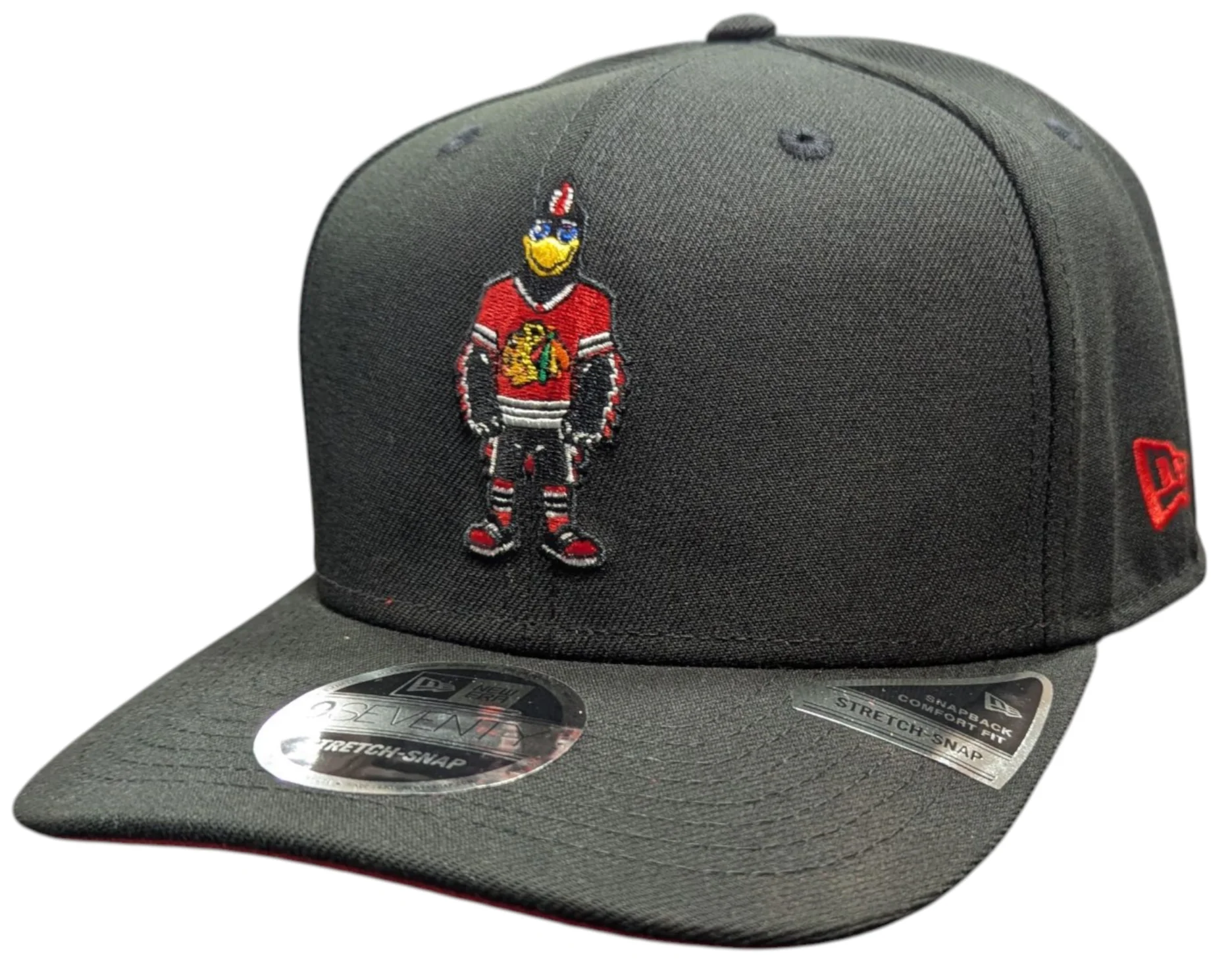 Chicago Blackhawks New Era NHL Tommy Hawk Black 9SEVENTY Adjustable Hat