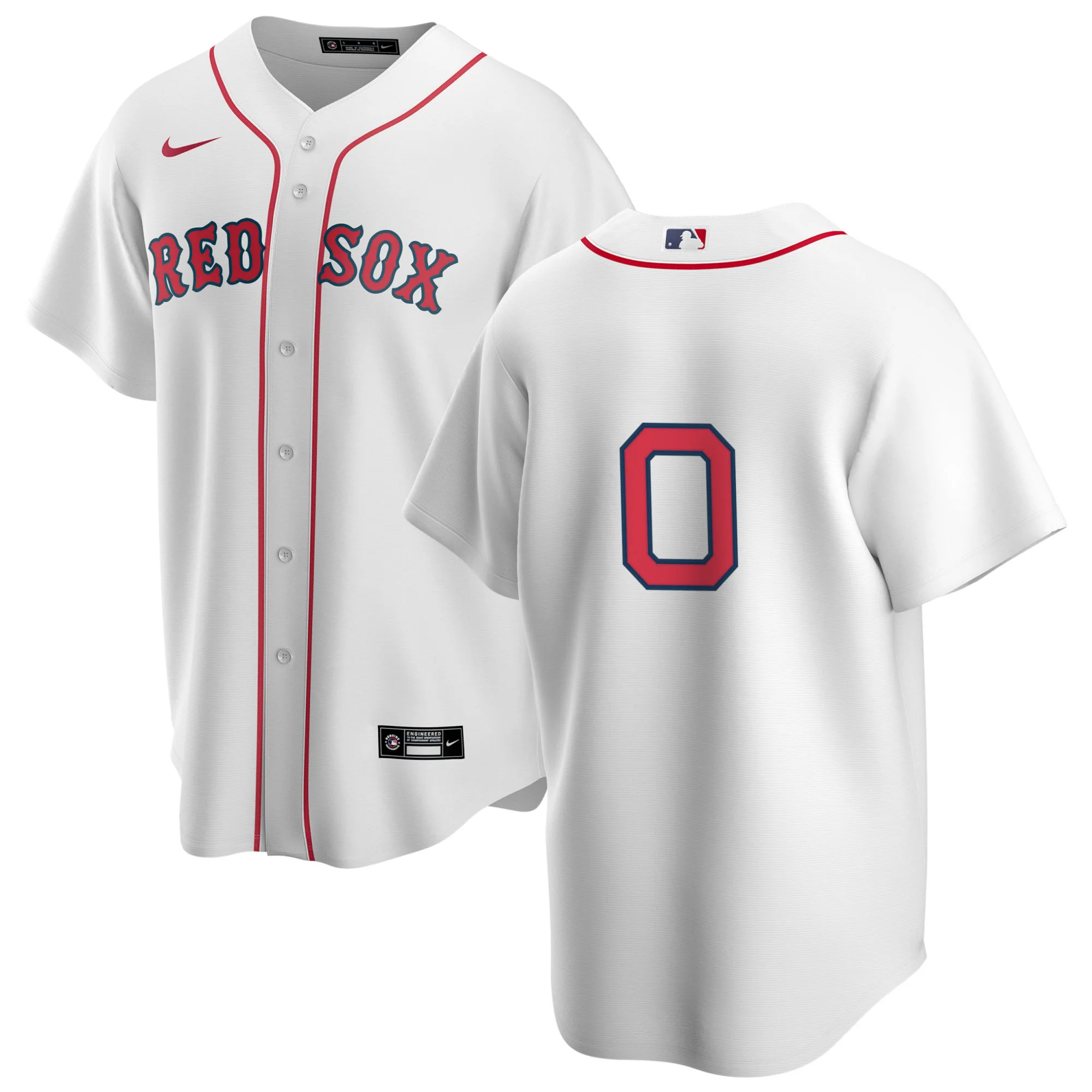 Men's Nike Boston Red Sox Walker Buehler #0 Home Official Replica Player Jersey