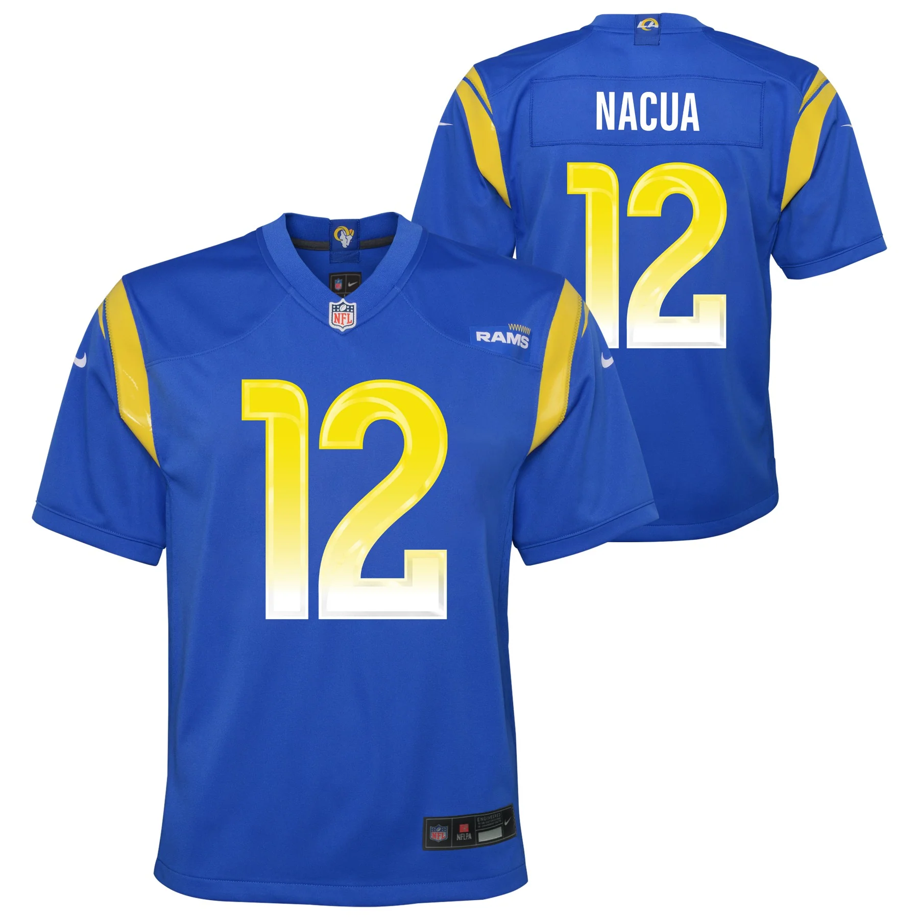 Youth Los Angeles Rams Puka Nacua Nike Royal Blue #12 Game Jersey