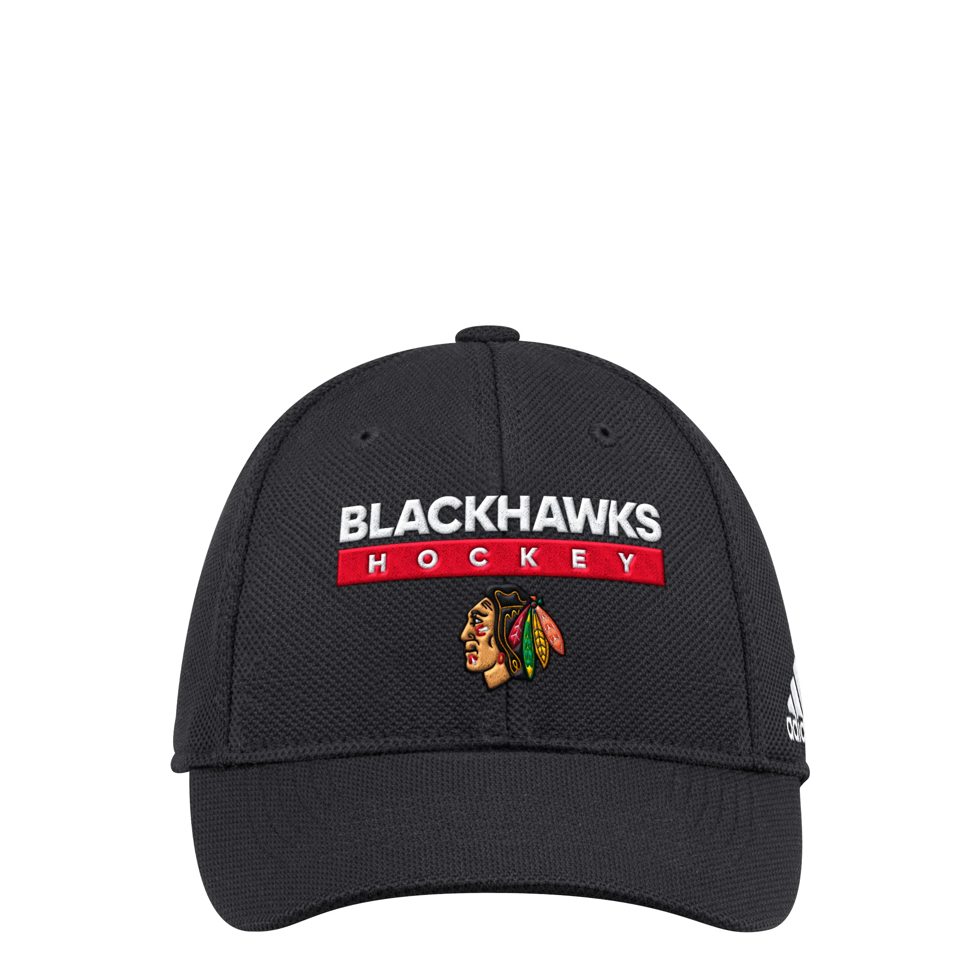 Men’s Chicago Blackhawks Authentic Collection Foxtrot Structured Flex Fit Hat By Adidas