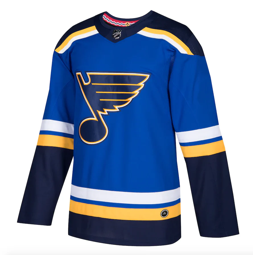 Men's St. Louis Blues adidas Blue Home Authentic Blank Jersey