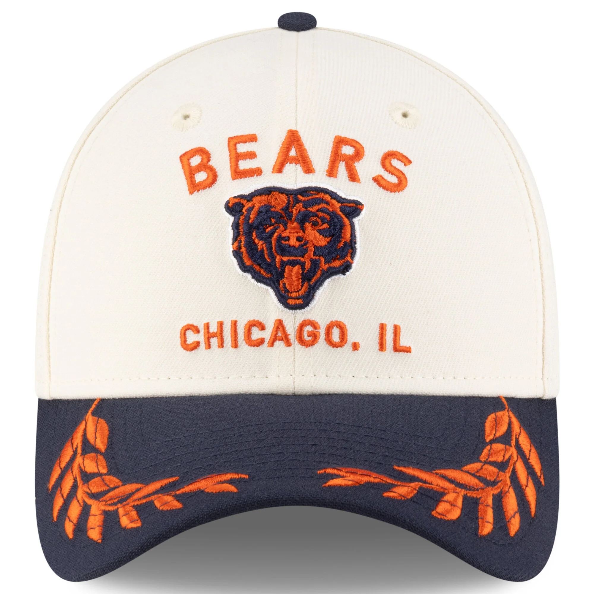 Men's Chicago Bears New Era 2025 NFL Draft Chrome 39THIRTY Flex Fit Hat