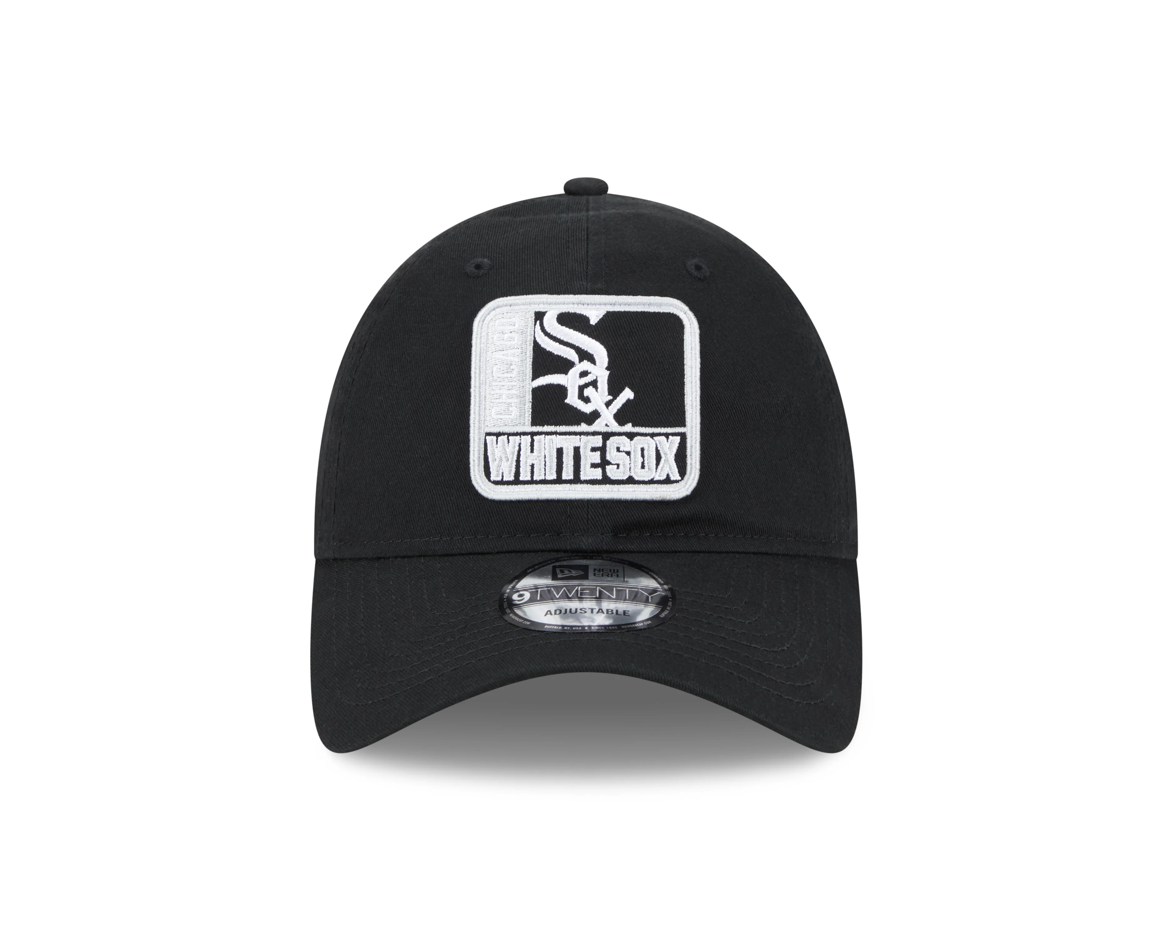 Chicago White Sox New Era Logo Mix 9TWENTY Adjustable Hat - Black