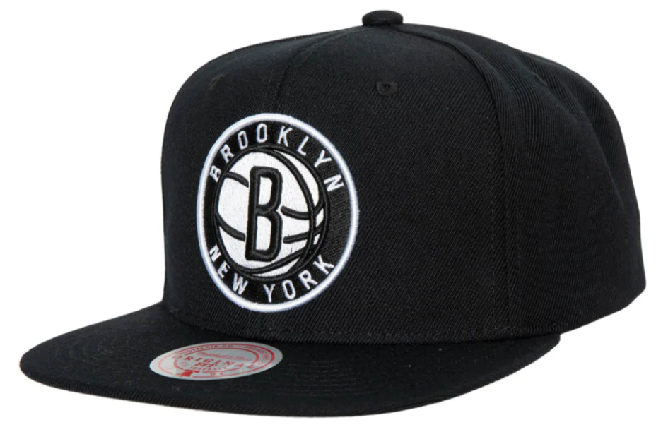 Men's Brooklyn Nets Ground 2.0 Snapback Hat By Mitchell & Ness