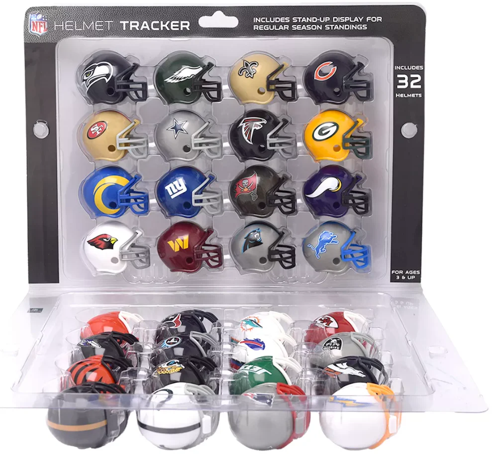 32 Piece NFL Helmet Tracker Set By Riddell