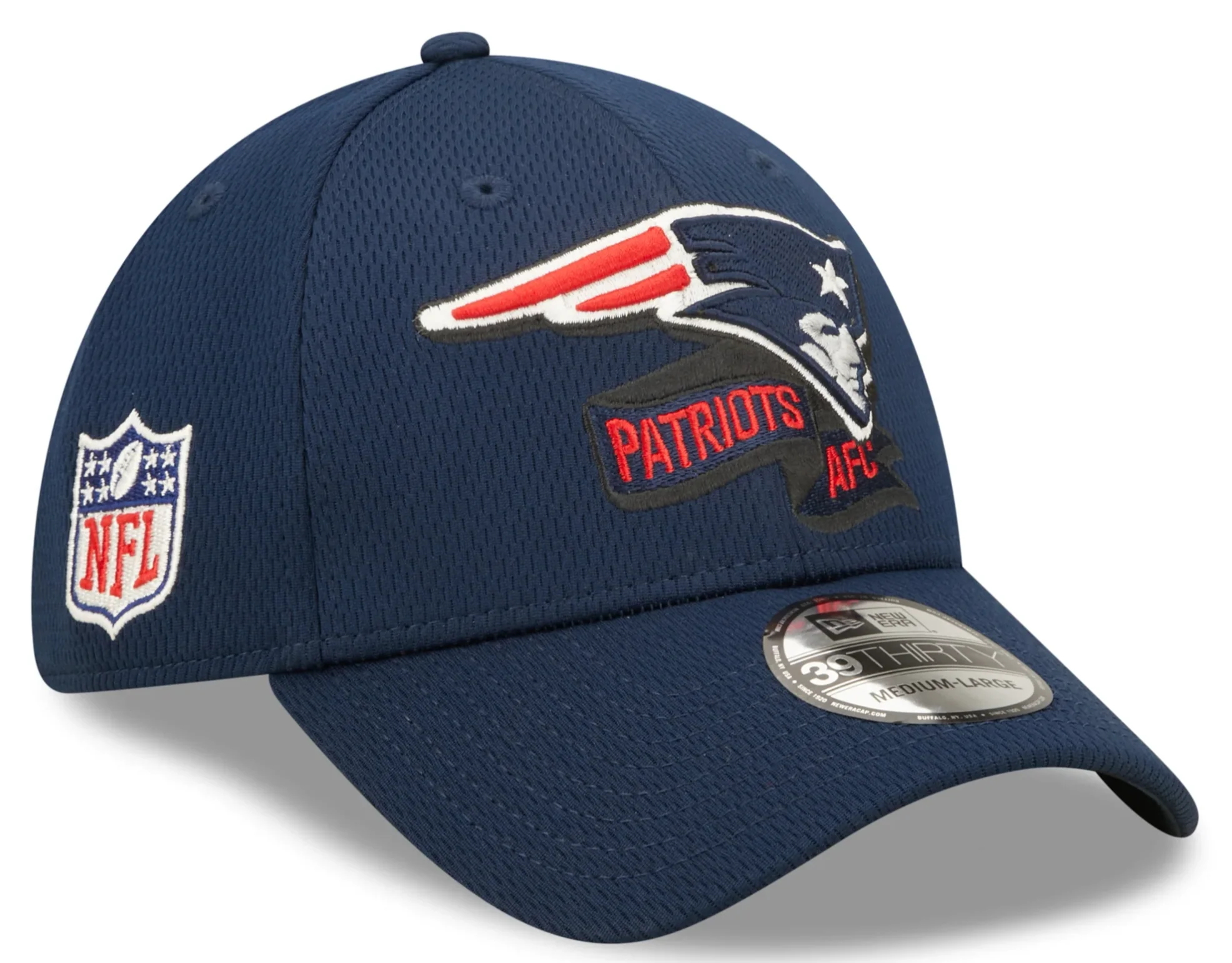 Men's New England Patriots New Era Navy 2022 Sideline Coaches 39THIRTY Flex Hat