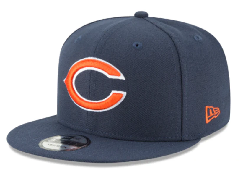 Chicago Bears New Era Navy Basic 9FIFTY Adjustable Snapback Hat
