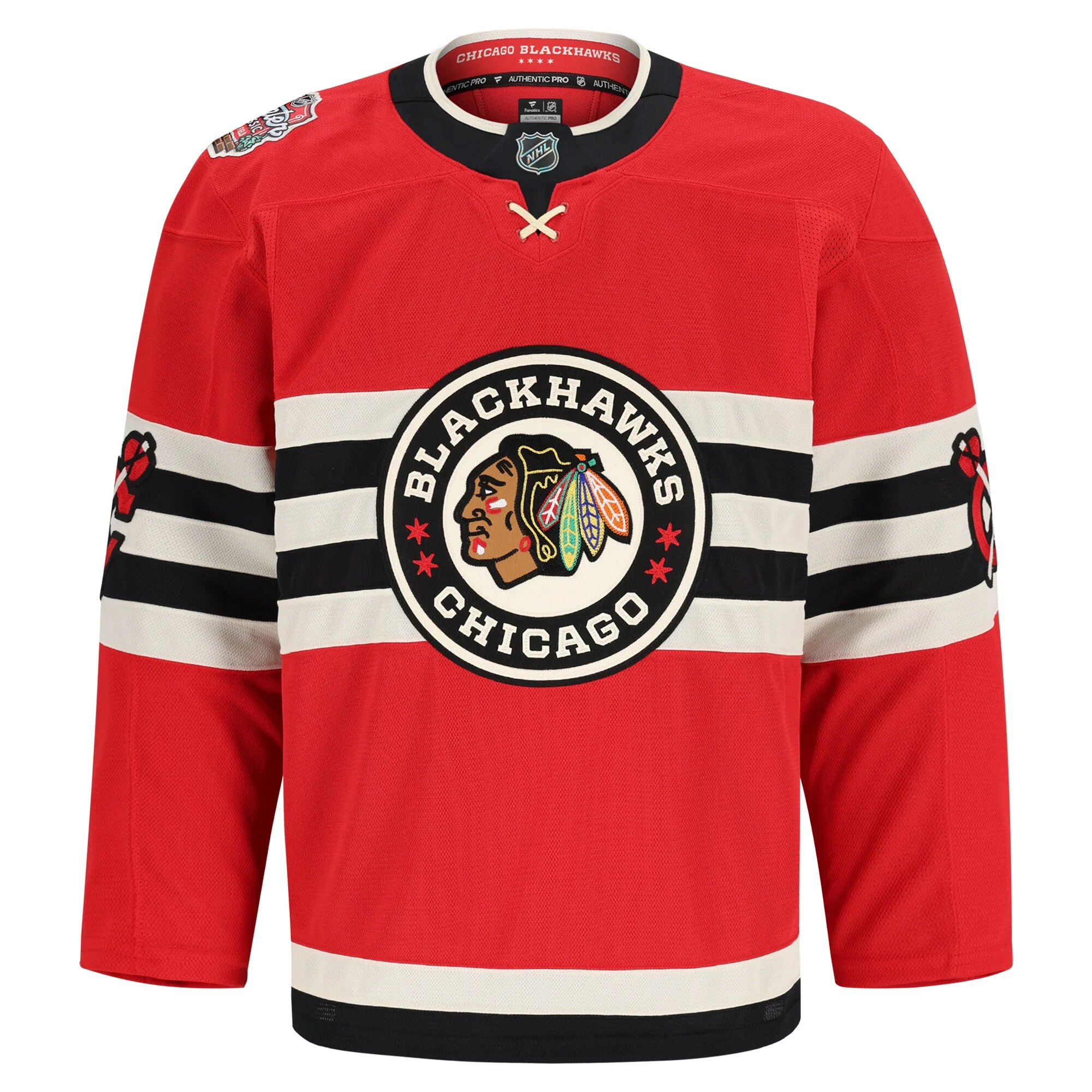 Chicago Blackhawks Fanatics 2025 NHL Winter Classic Red Authentic Pro Jersey