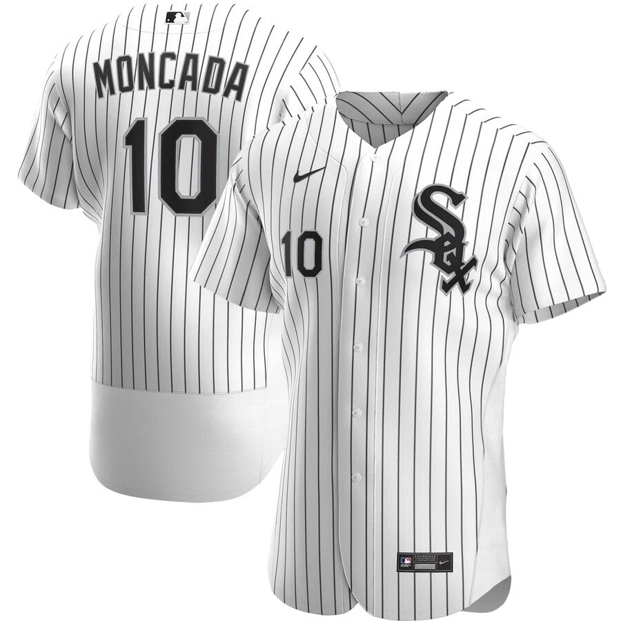 Men's Chicago White Sox Yoan Moncada Nike White Home Authentic Player Jersey