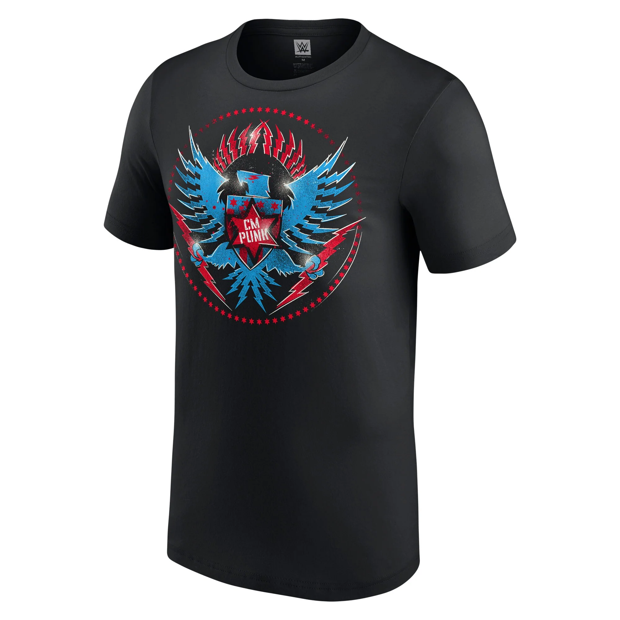 Men's WWE CM Punk Official Seal Black T-Shirt