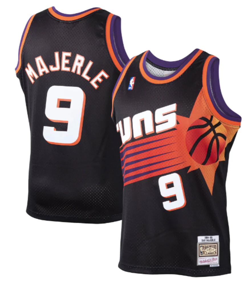 Men's Phoenix Suns Dan Marjerle Mitchell & Ness Black Hardwood Classics Swingman Jersey