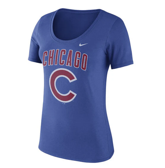 Women's Chicago Cubs Nike Royal Core T-Shirt