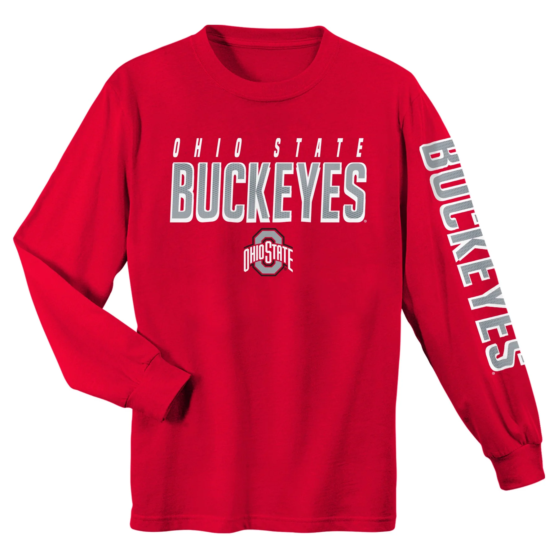 Youth Ohio State Buckeyes Red Long Sleeve T-Shirt
