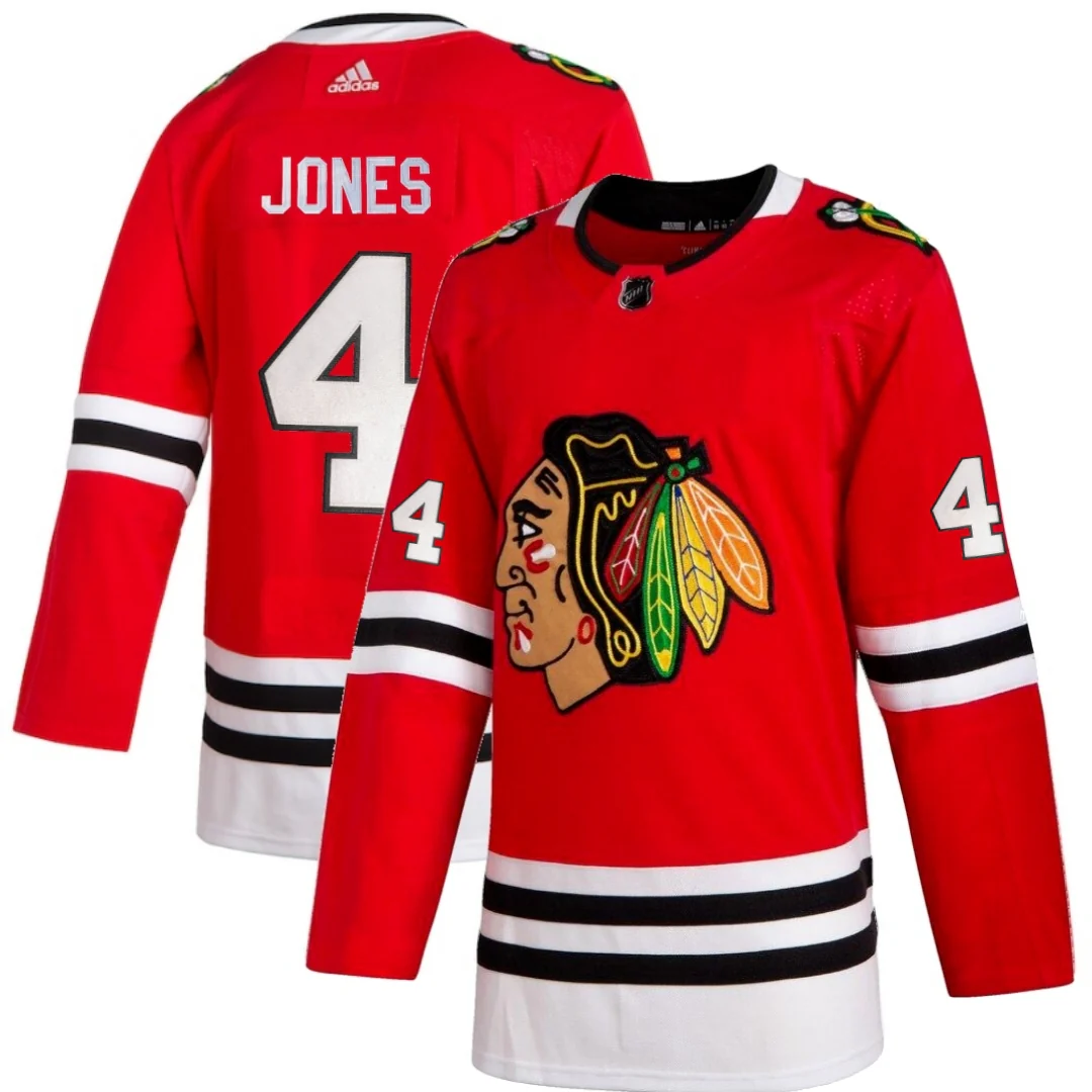 Men's Seth Jones Chicago Blackhawks Home Red Adidas Authentic Jersey