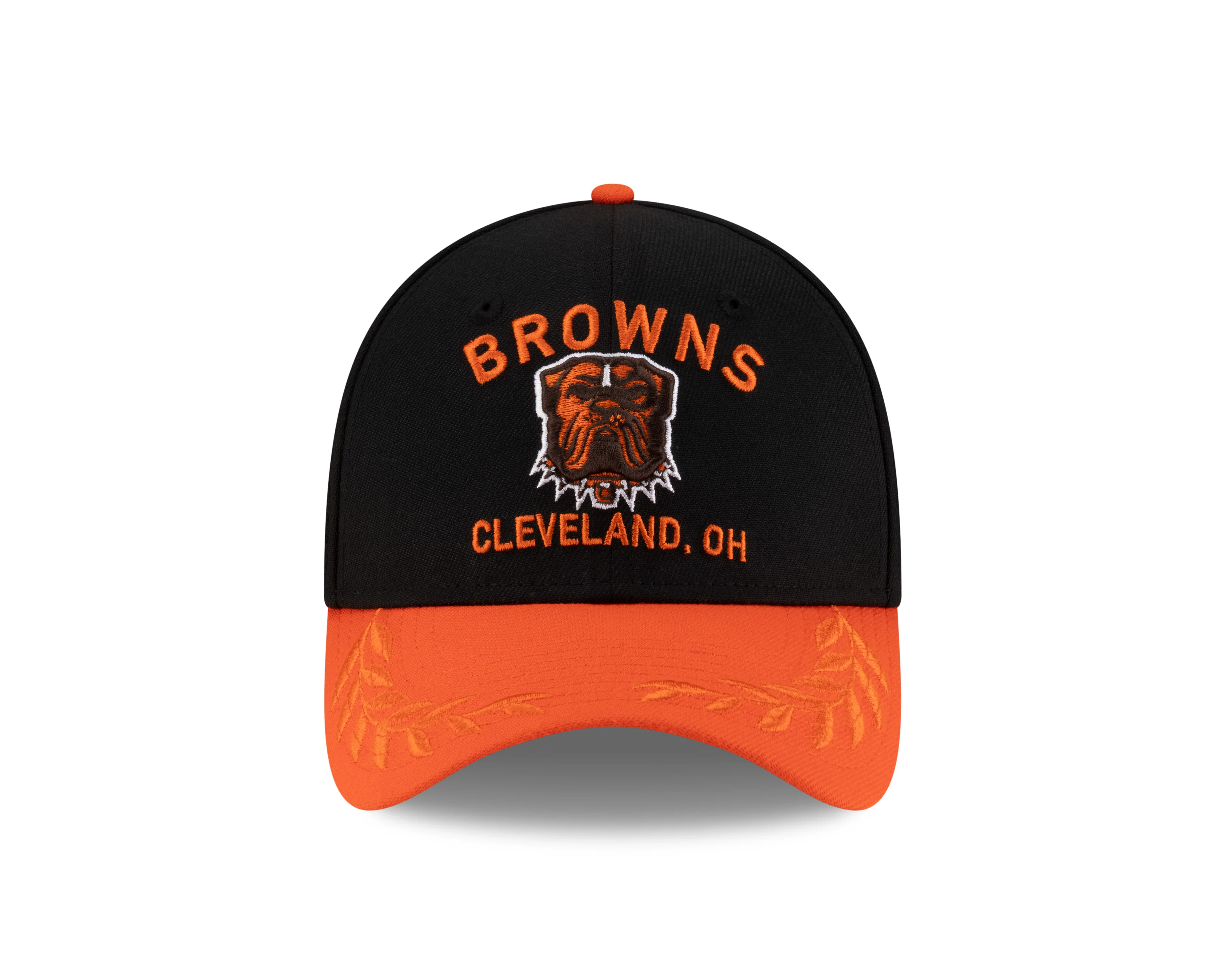 Men's Cleveland Browns New Era 2025 NFL Draft Black 39THIRTY Flex Fit Hat
