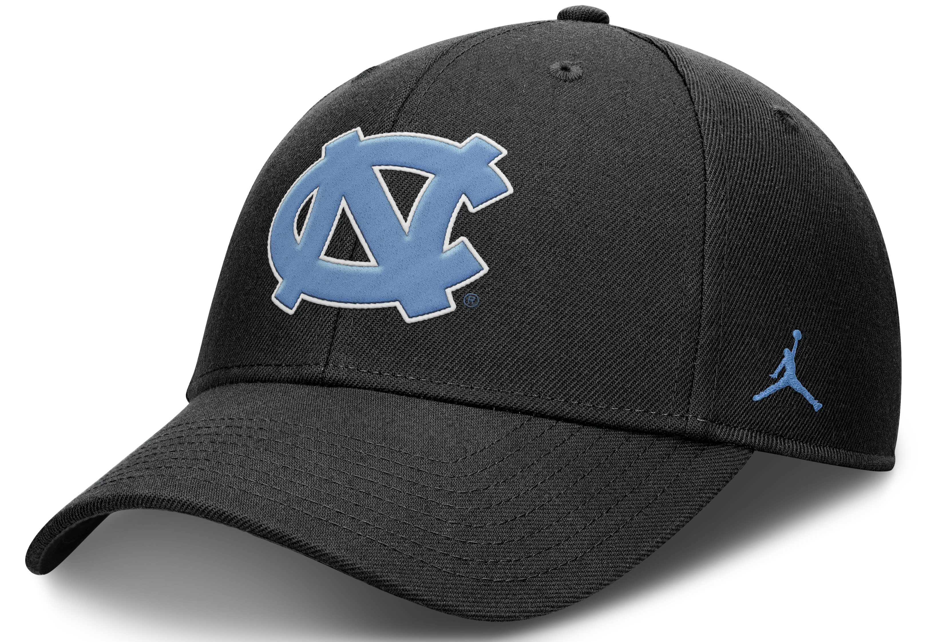 North Carolina Tar Heels Black Nike Club Adjustable Hat