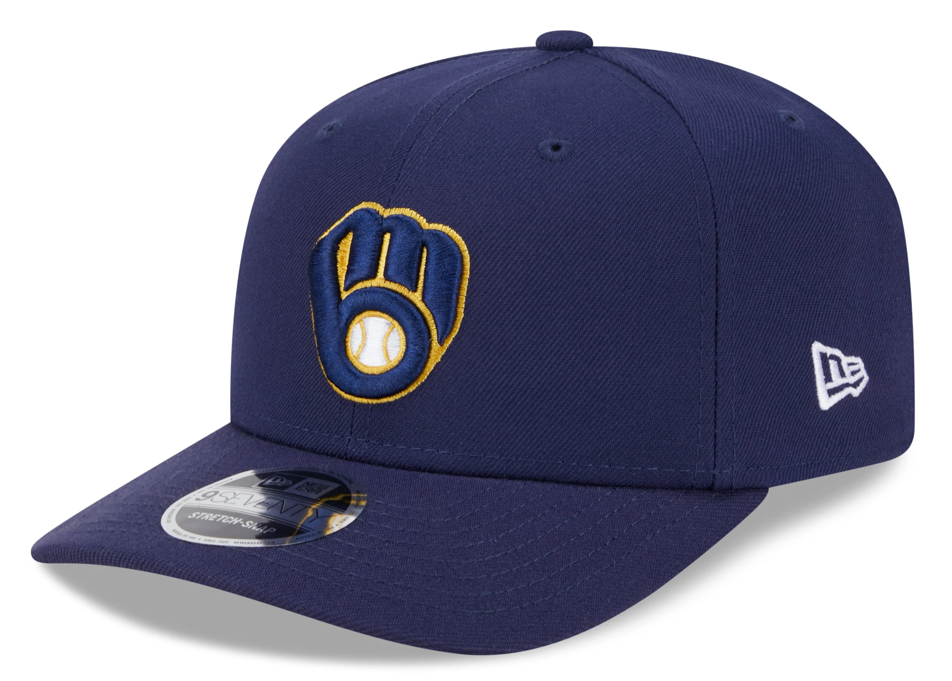 Milwaukee Brewers New Era Home Navy 9SEVENTY Adjustable Hat