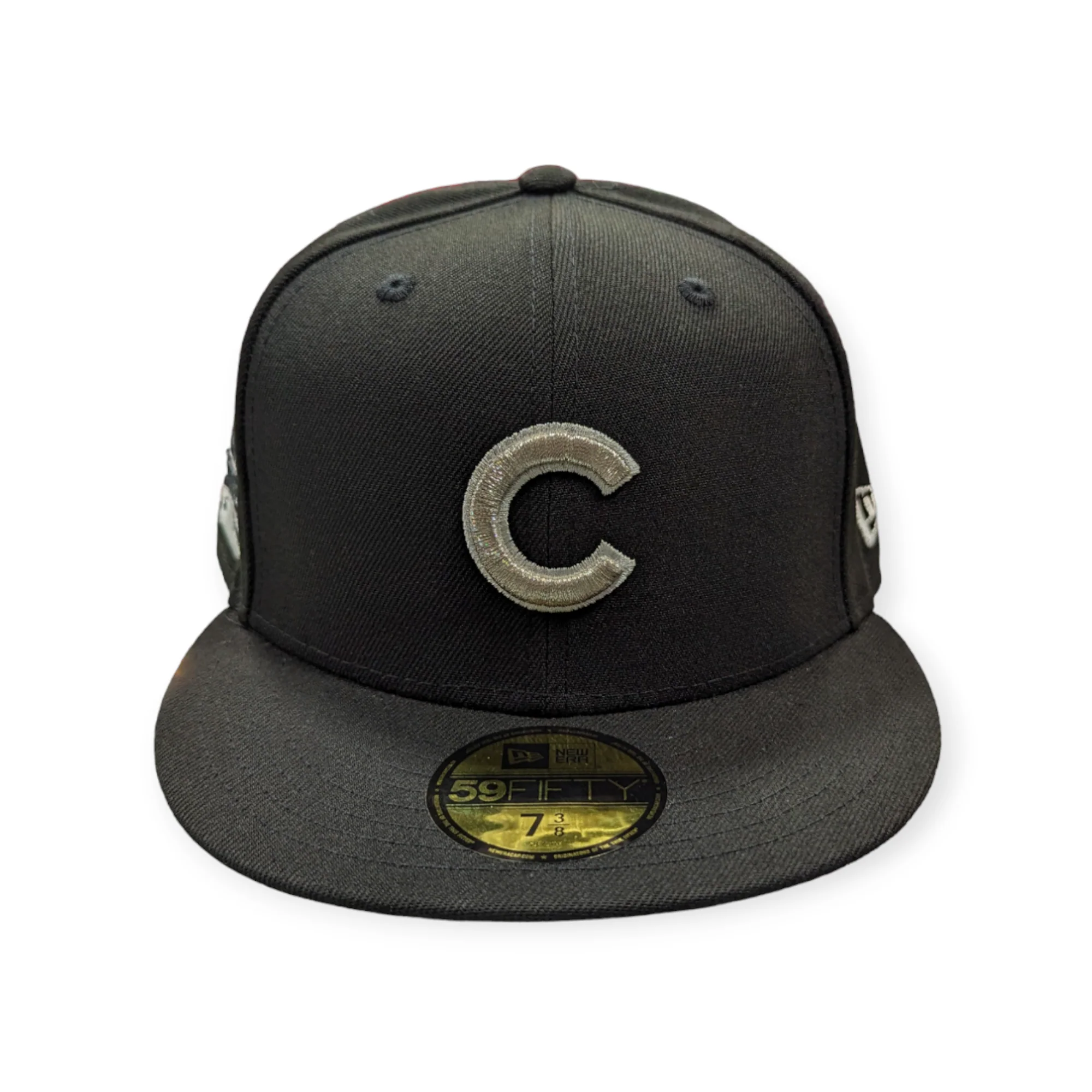 Chicago Cubs Black/Platinum New Era 59FIFTY Fitted Hat