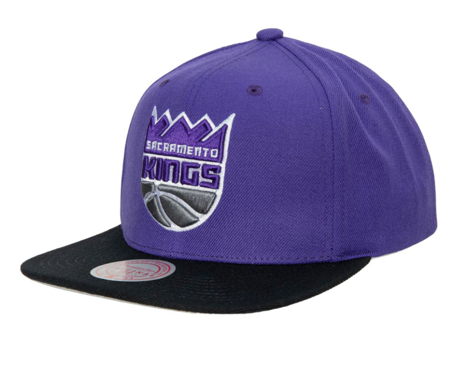 Men's Mitchell & Ness Sacramento Kings 2-Tone 2.0 Purple/Black Snapback Hat