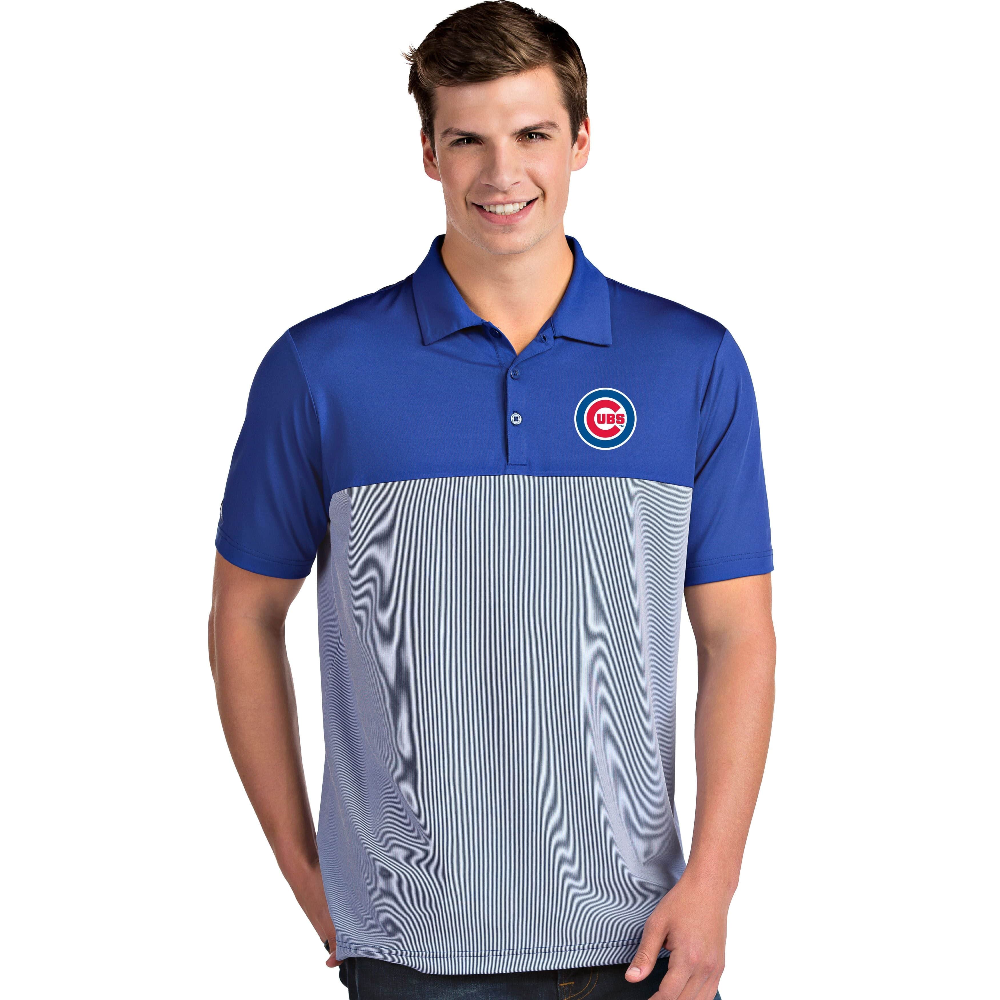 Men's Chicago Cubs Antigua Blue Venture Dry Polo