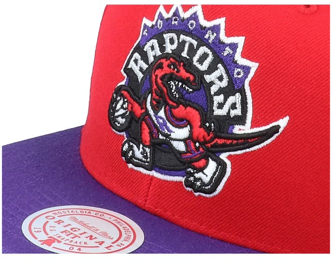 Men's Mitchell & Ness Toronto Raptors HWC Red/Purple Adjustable Snapback Hat