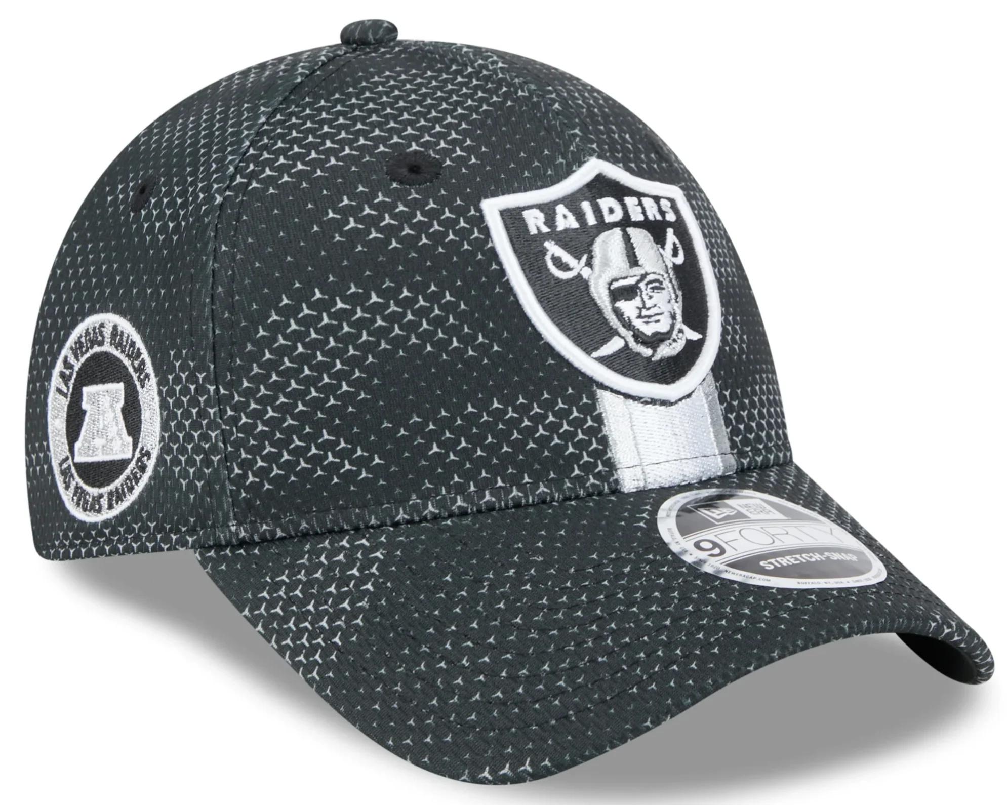 Men's Las Vegas Raiders New Era 2024 Sideline Black 9FORTY Adjustable Hat