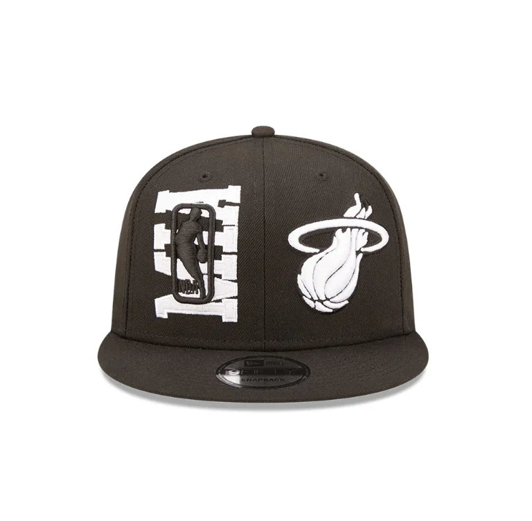 Miami Heat New Era Black 2022 NBA Draft 9FIFTY Snapback Hat