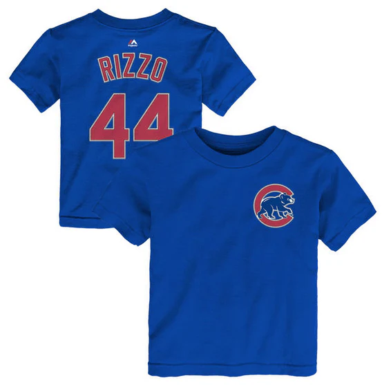 Toddler Majestic Anthony Rizzo Chicago Cubs Royal Player Name & Number T-Shirt