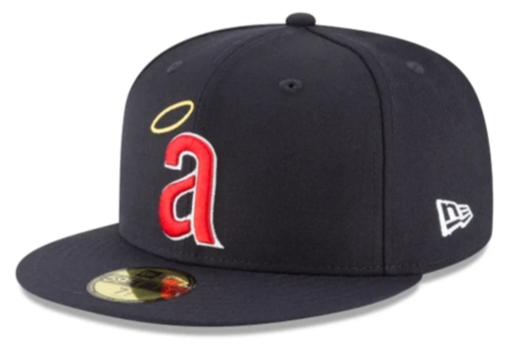 Men's California Angels New Era Navy 1971 Cooperstown Collection Wool 59FIFTY Fitted Hat