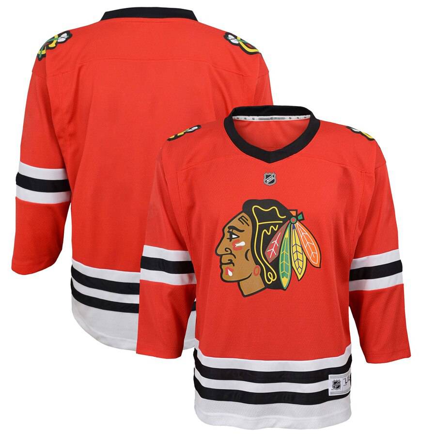 Kids Chicago Blackhawks Child (4-7) Blank Red Replica Jersey
