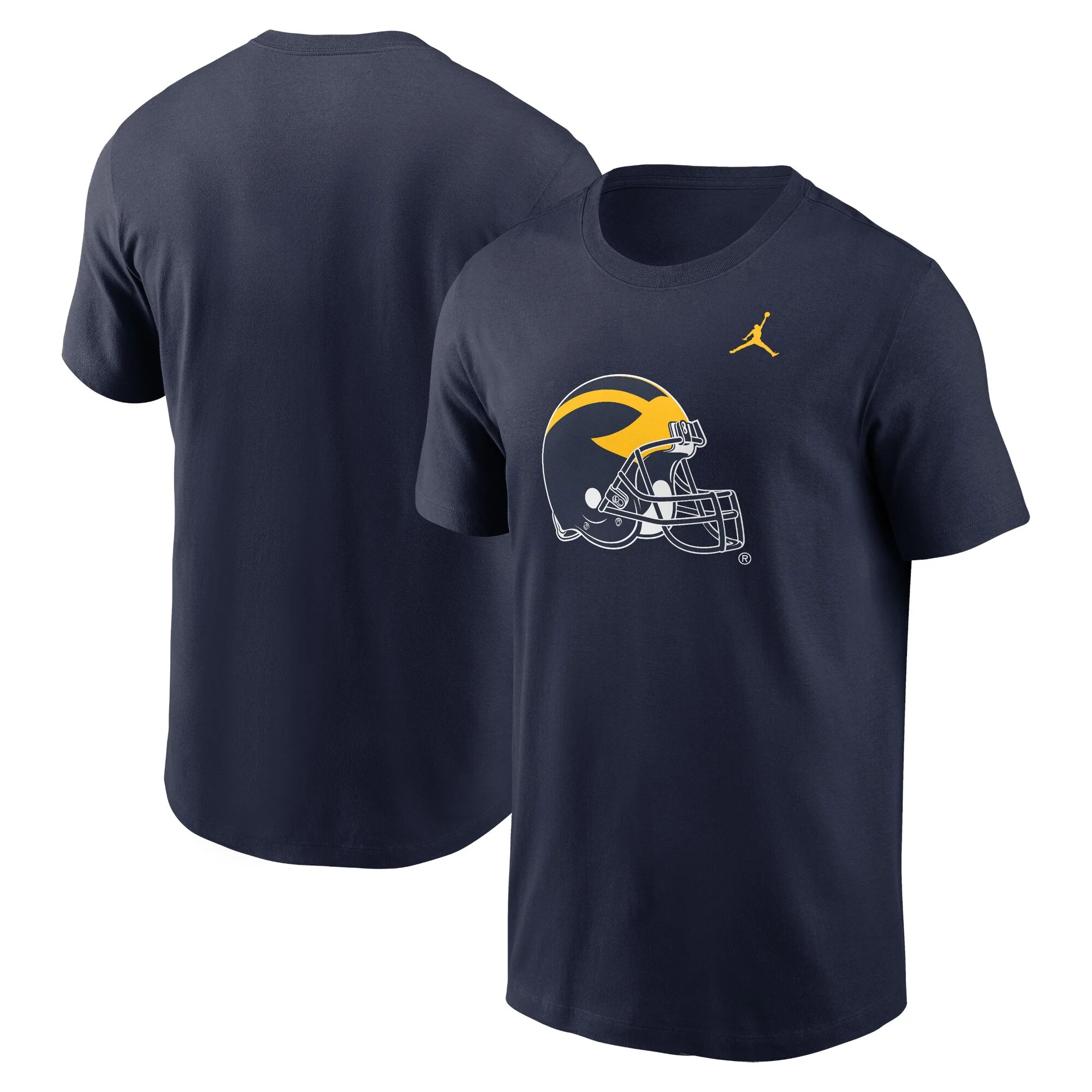 Michigan Wolverines Jordan Brand Navy Alternate Logo T-Shirt