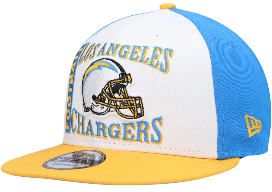 Los Angeles Chargers Retro Sport 3 Tone New Era 9FIFTY Snapback Hat