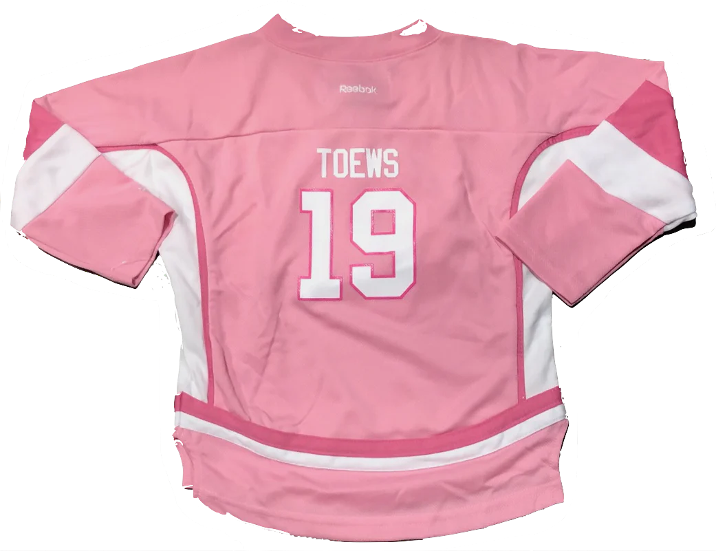 Toddler Chicago Blackhawks Jonathan Toews PINK Replica Player Jersey