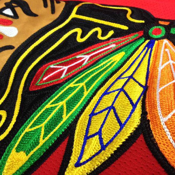 Mens Chicago Blackhawks Edge 2 Authentic Home Blank Jersey