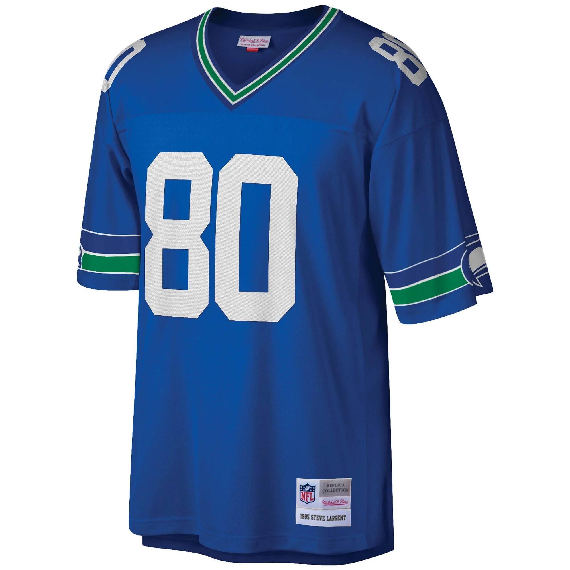 Men's Steve Largent Seattle Seahawks Mitchell & Ness Royal 1985 Legacy Replica Jersey